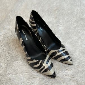 ⛵️ Marc Fisher Zebra Block Heels